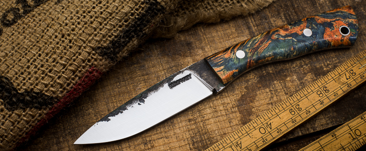 Lon Humphrey Custom Knives - Sterling - Burl