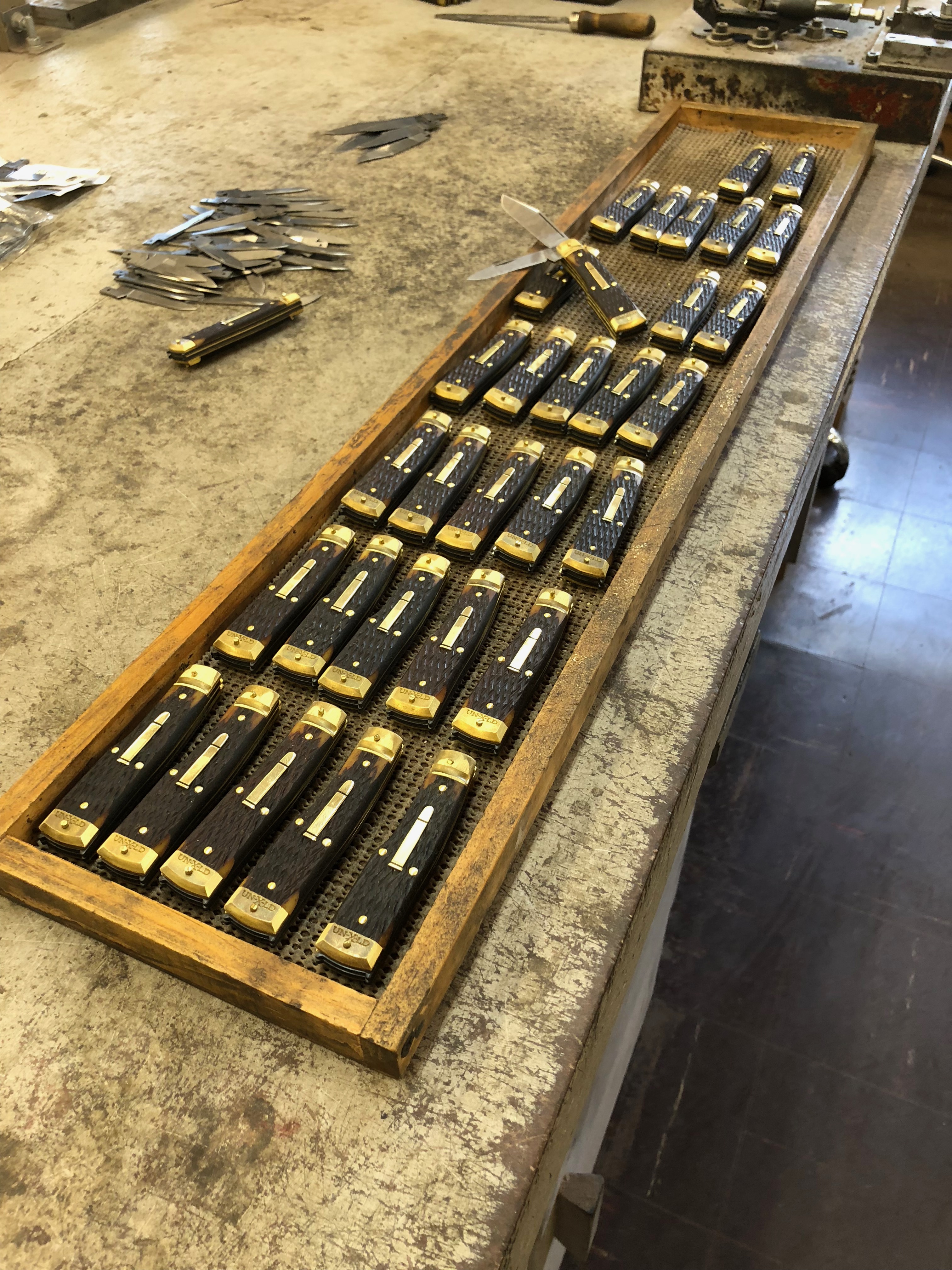 Knives in assembly