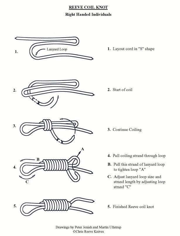 I detaljer Shining jurist FAQ: How do I tie that cool lanyard knot found on Chris Reeve Knives? -  KnivesShipFree